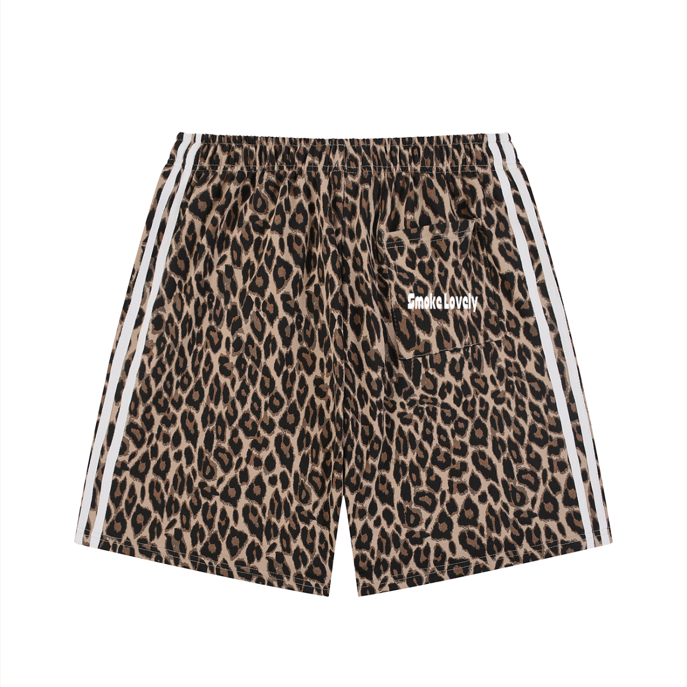 Smoke Lovely Leopard Drawstring Shorts