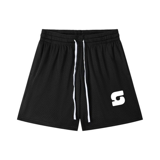 Smoke Lovely Mesh Drawstring Shorts