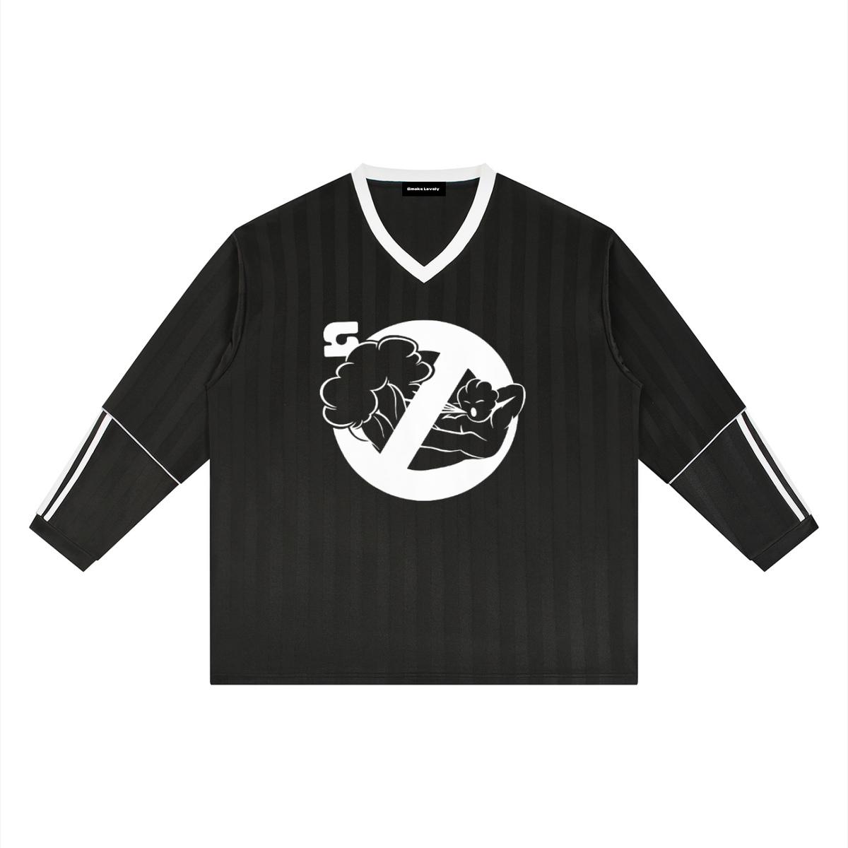 Smoke Lovely Striped Soccer Jersey